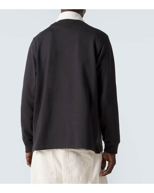 J.W. Anderson Blue Art Club Cotton Jersey Polo Shirt for men