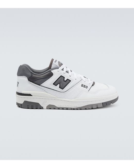 New Balance 550 Leather Sneakers in White for Men | Lyst