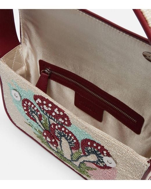 Staud Metallic Tommy Beaded Shoulder Bag