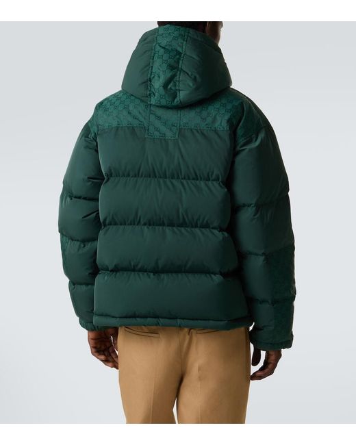 Gucci Green Gg Down Jacket for men