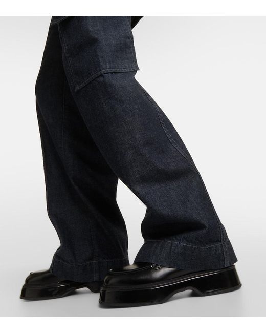 AG Jeans Blue X Emrata Amia High-Rise Cargo Jeans