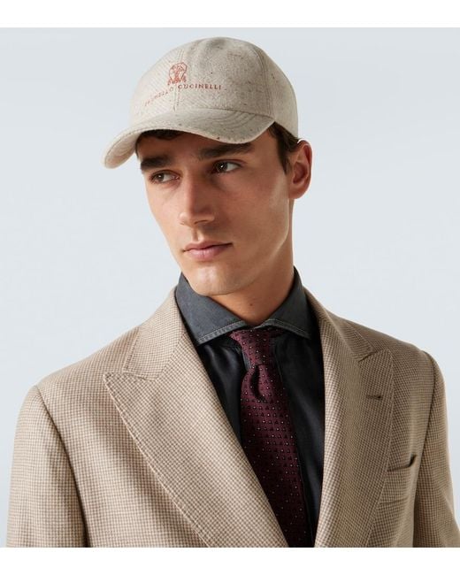 Cappello Da Baseball di Brunello Cucinelli in Natural da Uomo