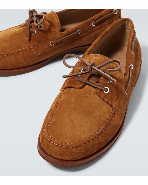 Gianvito Rossi Segelschuhe Vande Aus Veloursleder in Brown für Herren