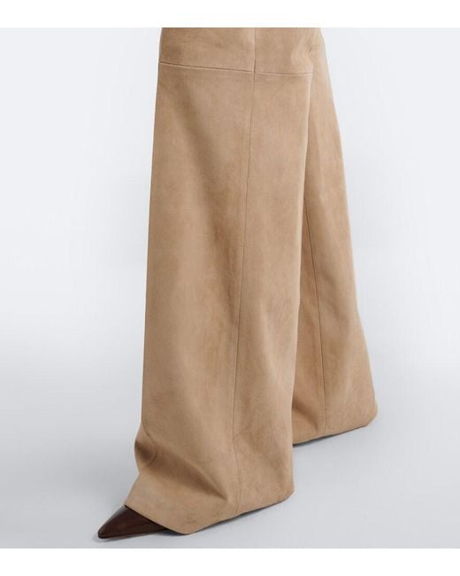 Stouls Natural Lizzy Suede Bootcut Pants