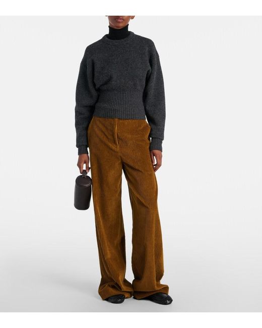 Proenza Schouler Black Randi Wool And Alpaca-Blend Sweater