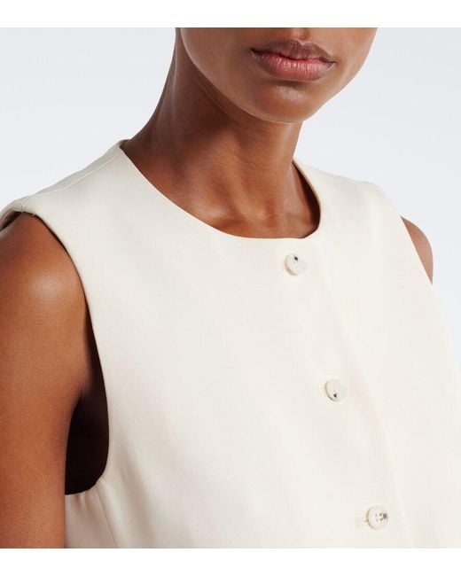 Chaleco Jane Loulou de Saison de color White
