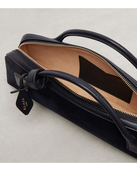 Alaïa Black Le Teckel Small Suede Clutch