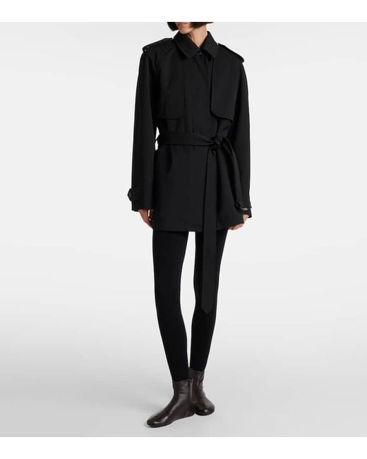 The Row Black Usuaia Belted Virgin Wool Jacket