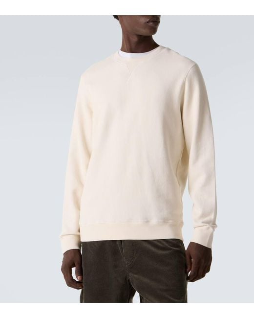 Sudadera De Algodon Sunspel de hombre de color Natural