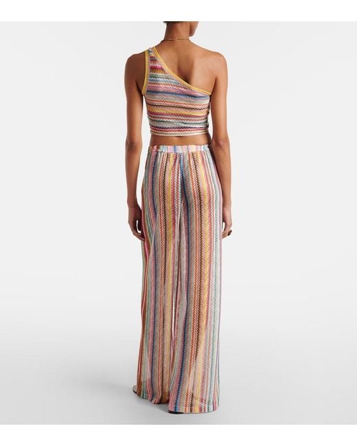 Missoni Multicolor Zigzag Palazzo Pants