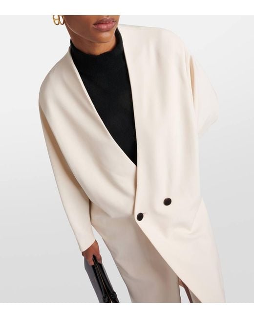 FFORME Natural Wool-Blend Maxi Dress