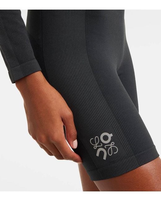 X On Shorts Ciclistas Acanalados Loewe de color Blue