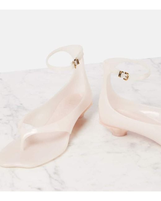 Chloé Natural Jelly Thong Sandals