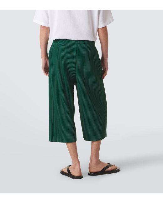 Homme Plissé Issey Miyake Green Monthly Colors: May Pleated Straight Pants for men