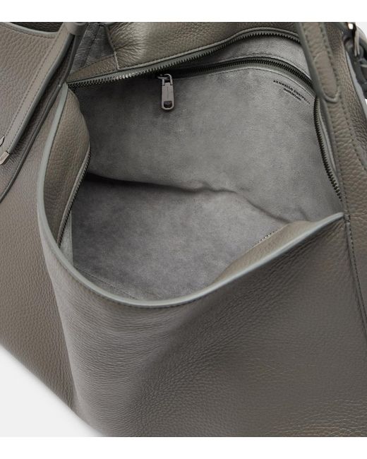 Brunello Cucinelli Black Medium Leather Tote Bag