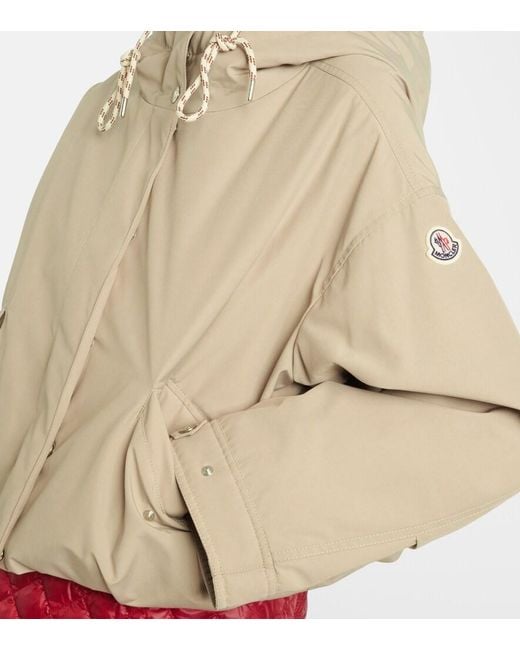Moncler Natural Eucalyptus Cropped Down Jacket