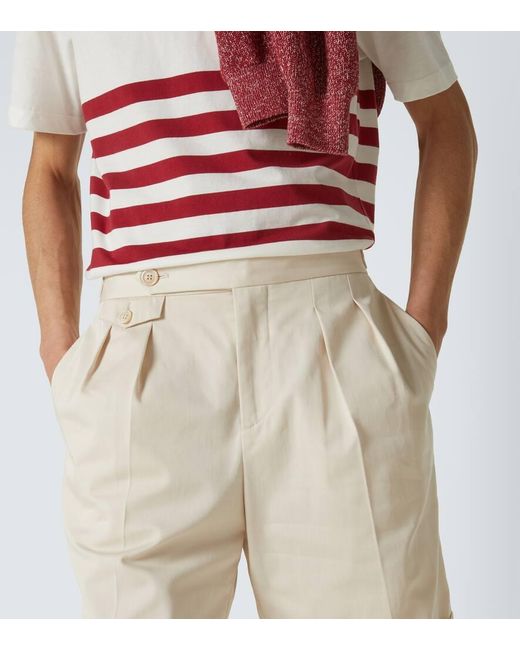 Brunello Cucinelli Natural Cotton Bermuda Shorts for men