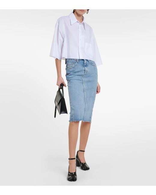 MM6 by Maison Margiela Blue Skirts