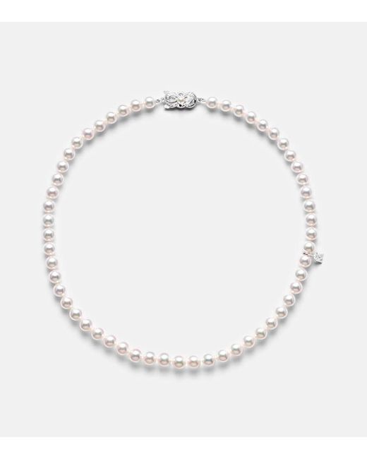 Mikimoto White 18Kt Necklace With Pearls