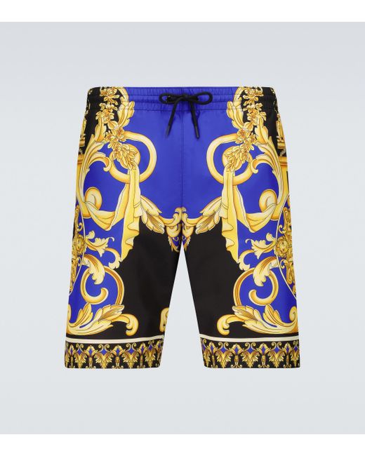 blue versace shorts