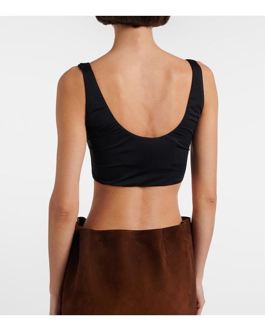 Top Cropped di Prada in Black