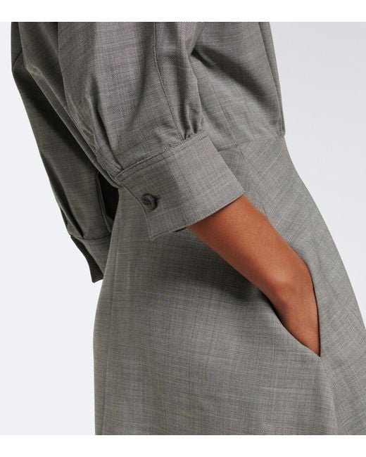 Altuzarra Gray Eleanor Wool Midi Dress