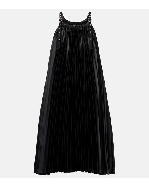 Noir Kei Ninomiya Black Minikleid Aus Lederimitat