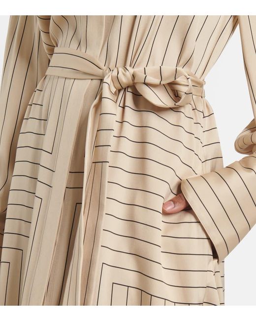 Robe Chemise Orlana En Soie Melangee Joseph en coloris Natural