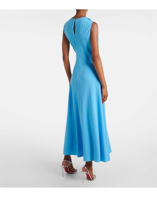 Roksanda Blue Alma Crepe Midi Dress