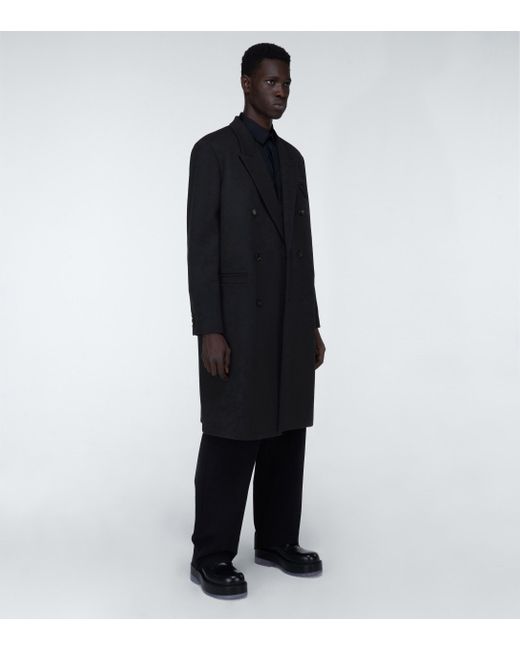 double breasted wool blazer