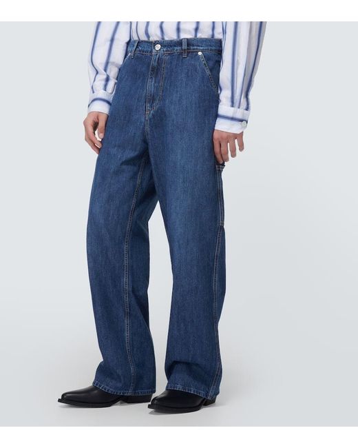 Jeans A Gamba Larga Joiner E Vita Media di Our Legacy in Blue da Uomo