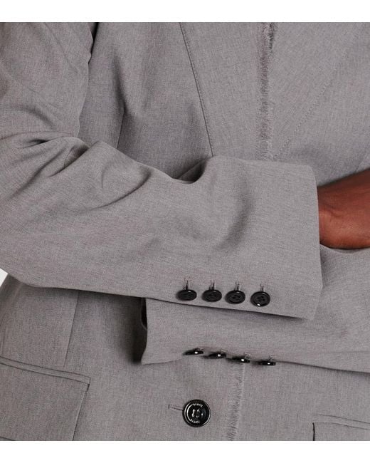 Totême Gray Wool Blazer