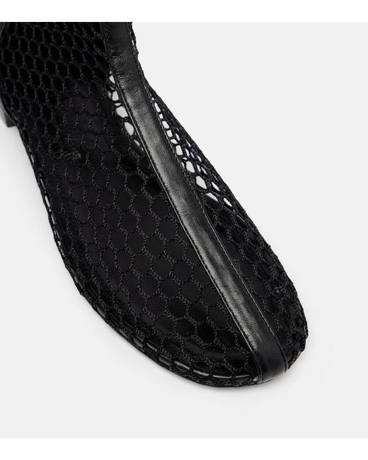 Souliers Martinez Black Maxima Mesh Ankle Boots