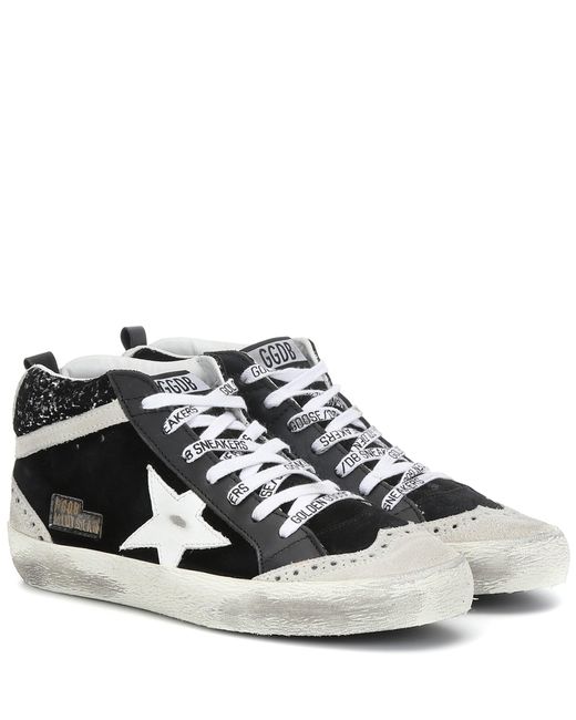 High-top Sneakers in Black 