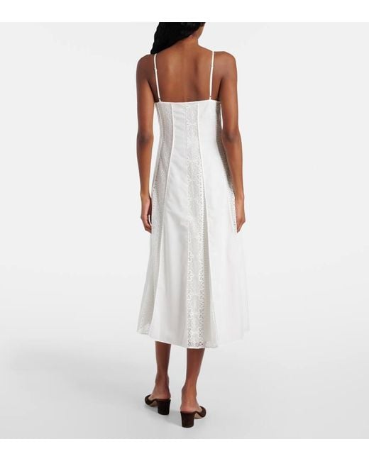 Jonathan Simkhai White Mina Lace Midi Dress