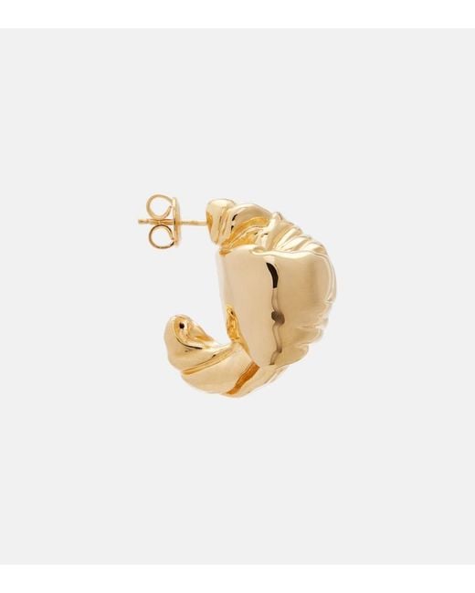 Bottega Veneta Metallic 18Kt-Plated Sterling Earrings