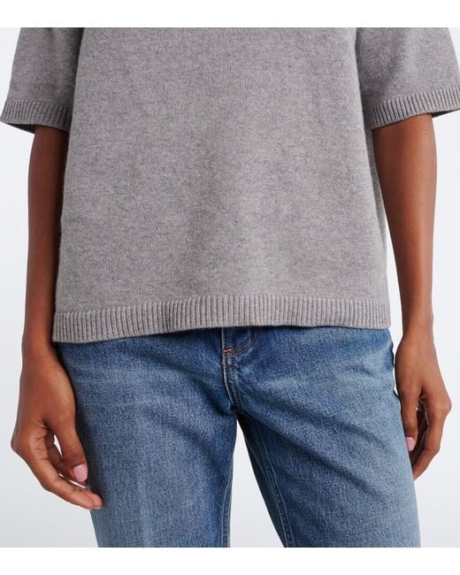 Alaïa Gray Cashmere And Wool-Blend Sweater