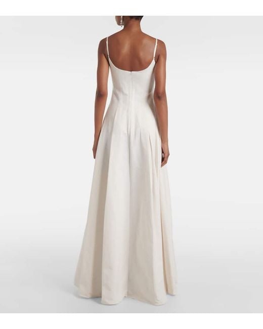 Staud White Bridal Maxikleid Joy Aus Einem Baumwollgemisch