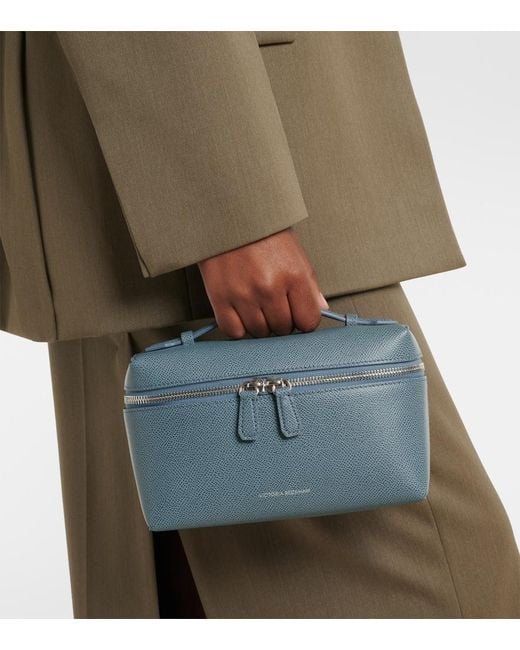 Victoria Beckham Blue Vanity Leather Vanity Bag