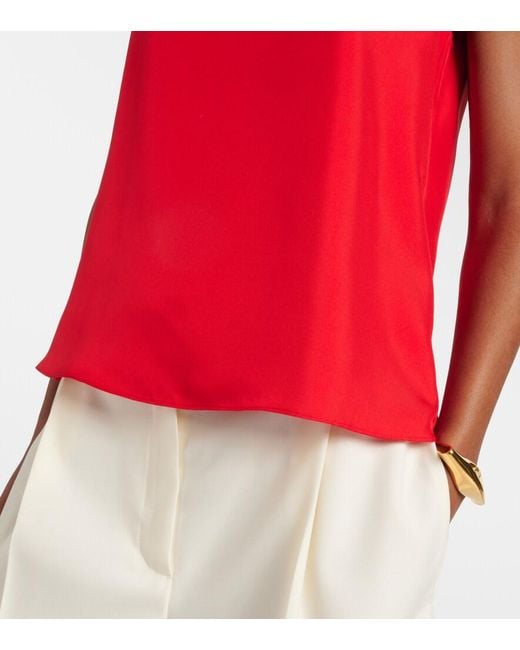 Top De Seda Rohe de color Red