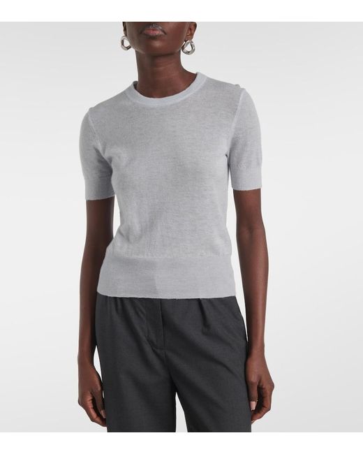Joseph White Cashmere Top