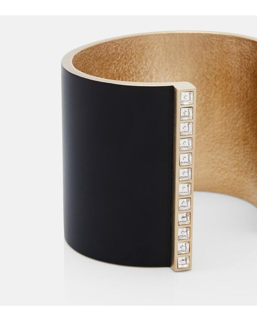 Tom Ford Black Fera Crystal-Embellished Cuff Bracelet