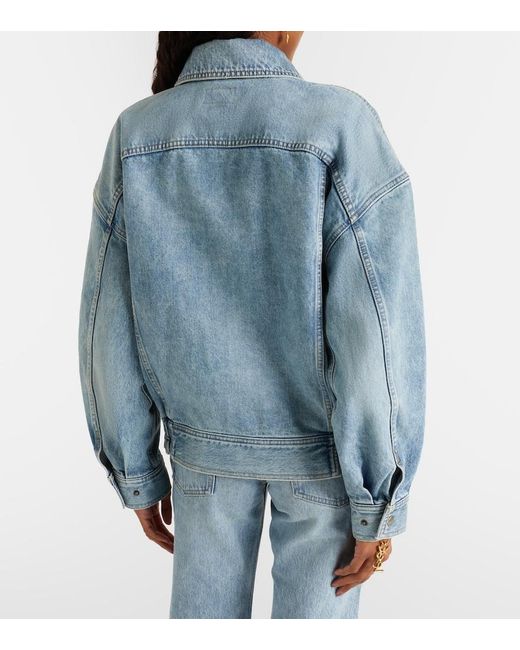 Saint Laurent Blue Denim Blouson Jacket