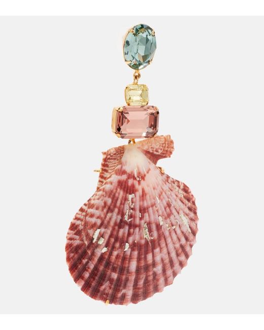 Pendientes Calabria Adornados Jennifer Behr de color Red