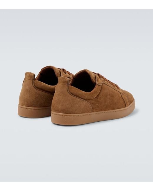 Christian Louboutin Brown Louis Junior Suede Sneakers for men