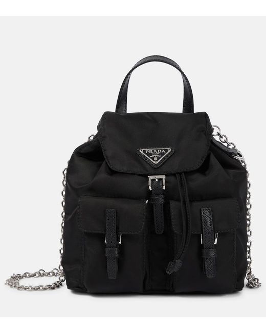 Prada Black Mini Nylon Backpack