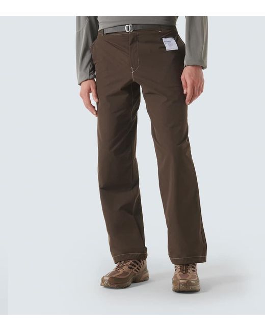 Satisfy Brown Technical Straight Pants for men