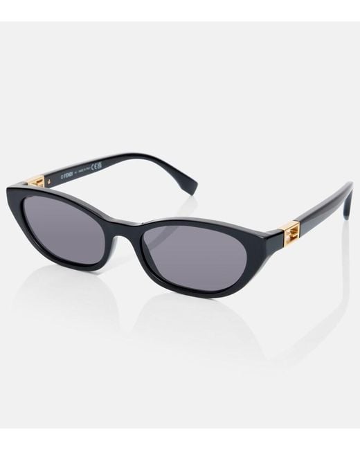 Fendi Black Baguette Cat-Eye Sunglasses