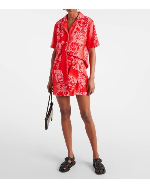 ALÉMAIS Red Hemd Martha Aus Einem Baumwollgemisch