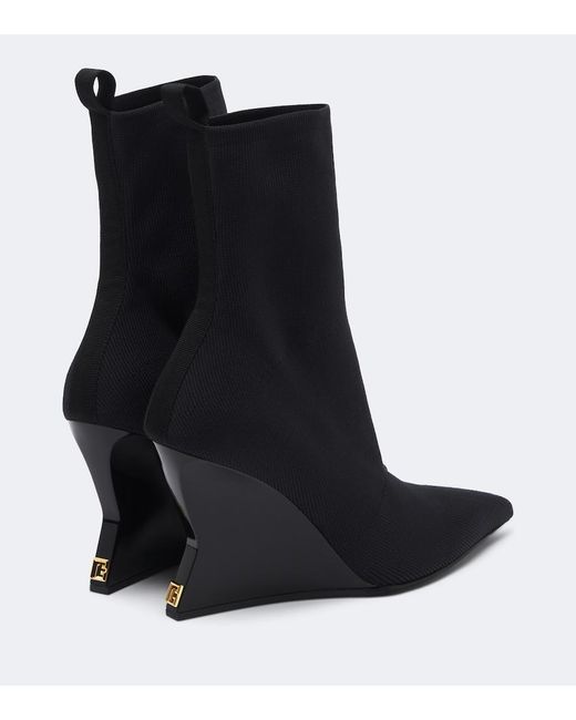 Bottines Compensees Balmain en coloris Black